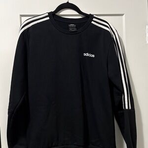 Adidas Black Crewneck with White Accents